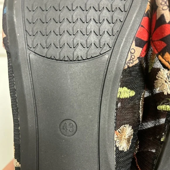 SHEIN Floral Pointed Toe Ballet Flats Cottagecore Balletcore EU 43 Size 10/11 - Picture 12 of 13